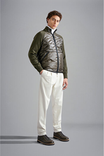 PAUL&SHARK MEN'S ZIPPED PULLOVER C.W. WOOL