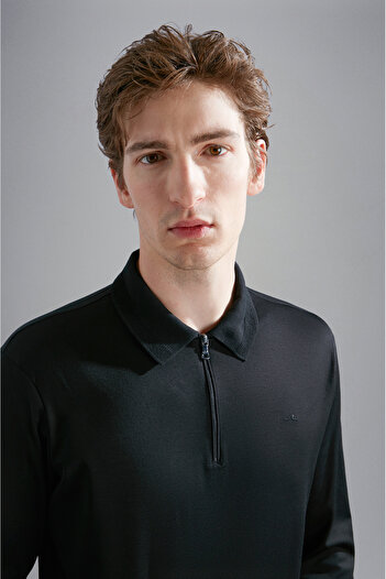 PAUL&SHARK MEN'S KNITTED POLOSHIRT C.W. COTTON