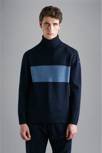PAUL&SHARK MEN'S WOOLLEN TURTLENECK