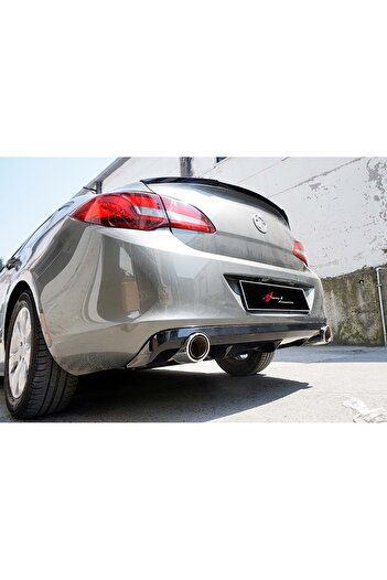 NamTuning Opel Astra J Difüzör Sedan Uyumlu Opc Line Siyah Egzos Ucu 2011-2020 Arası Parlak Siyah