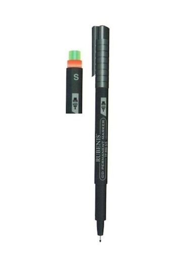 Rubenis CD Pen Permanent S Series Black with Eraser TP-905 1 Piece