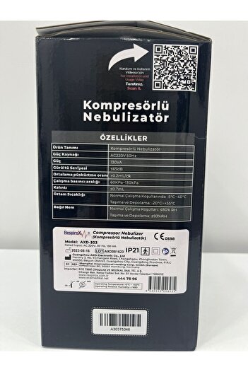 Respirox RESPİROX AX-303 NEBULİZATÖR nebulizatör