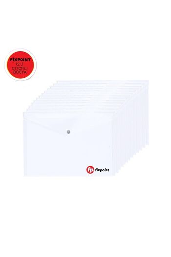 FixPoint Snap File Transparent -12 Pieces (p-3255)