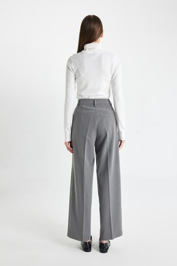 DeFacto High Waist Wide Leg - Long Trousers with Pockets