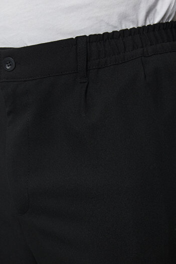 Trendyol Collection Black LARge Size Wideleg Trousers - TMNAW25AR00000