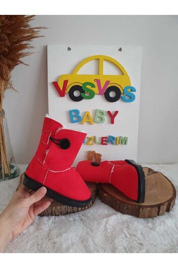 VOSVOSBABYSTORE Red Boots Order At Least 1 Size Larger