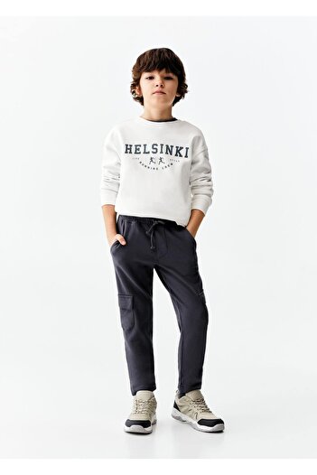 MANGO Kids Comfortable Cut Cotton Jogger Pants