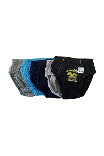 Koza Pack of 6 Colorful Pattern Slip Panties for Boy