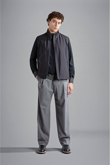 PAUL&SHARK MEN'S ZIPPED PULLOVER C.W. WOOL