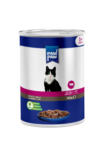 Paw Paw Sığır Etli Yetişkin Kedi Konservesi 400 gr (24 ADET)