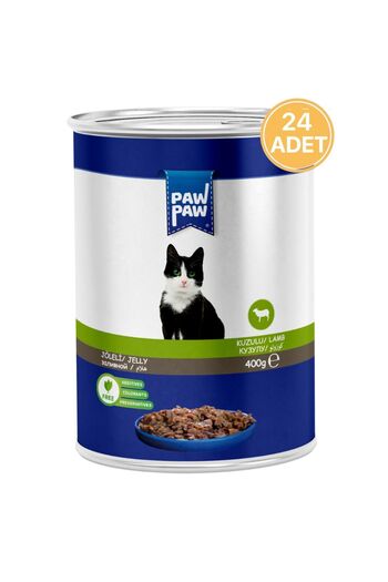 Paw Paw Kuzulu Yetişkin Kedi Konservesi 400 gr (24 ADET)