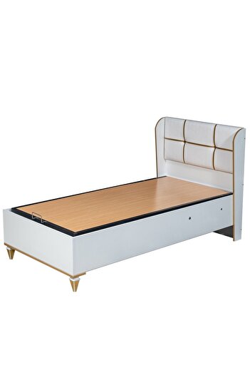 Setay Bazalı Karyola, Gold Baza Başlık Seti 90x190 Cm