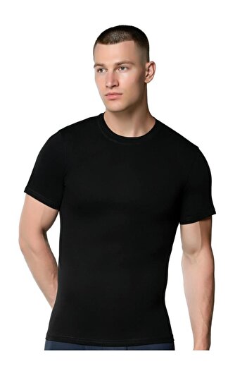 GÜMÜŞ Men's Colorful Combed Cotton Undershirt Athlete - 6 Pieces, Crew Neck, Model 4008