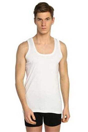 Tutku Men's Cotton Undershirt - Strappy and Ribbed, Pack of 5