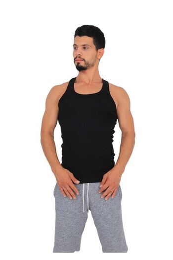 Tutku 6 Men's Black Sports Undershirt