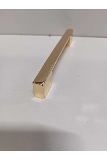 fds Metal Square Gold Furniture Handle Product Double Size 96mm and 128mm