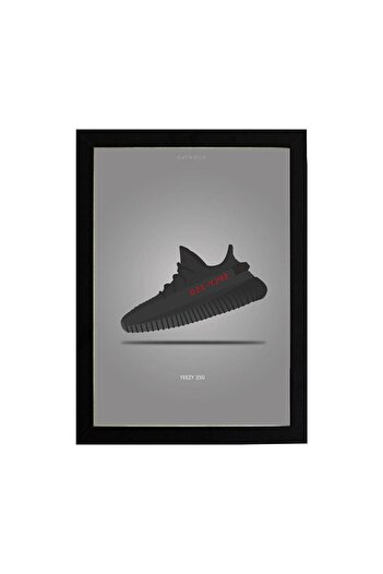 KAYNOCK Yeezy Black, Shoes, Kanye West, Poster Painting Digital Design Painting