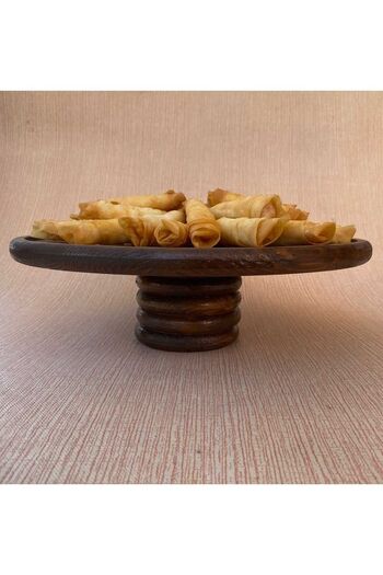 MSAY wooden 30 cm serving plate