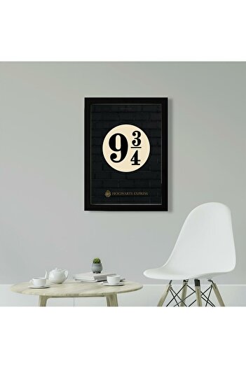 KAYNOCK Harry Potter 9 3/4 Poster Tablo, Hogwarts, Dijital Tasarım Tablo