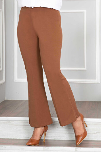 EBRUTESETTÜR Elastic Waist Spanish Leg Hijab Trousers