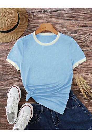 Know Unisex 3 Pack Χτενισμένο βαμβακερό μπλουζάκι Interlock Ροζ BabyBlue Μαύρο