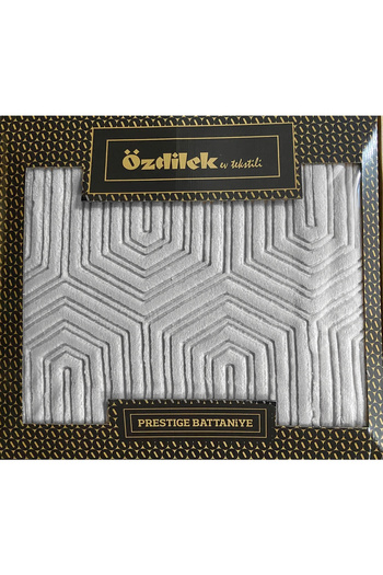 Özdilek Prestige Gray Single Blanket - Thick Embos 160X220