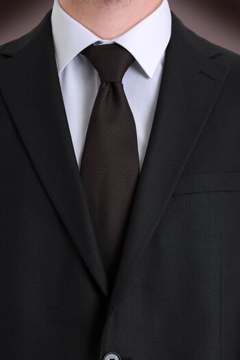 Hatemoğlu Brown Plain Tie
