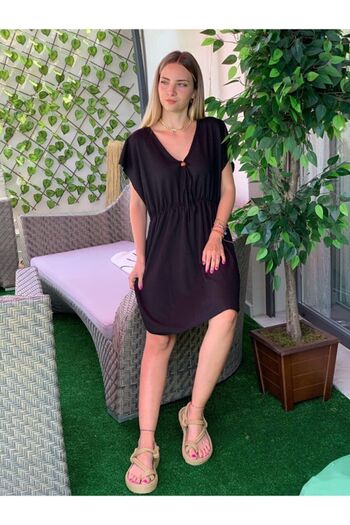Trendseninle Women's Black Pareo