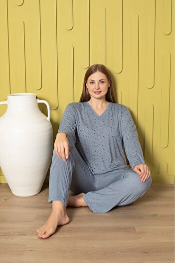 CALİA New Season Women's Bamboo Long Sleeve Pajamas Set