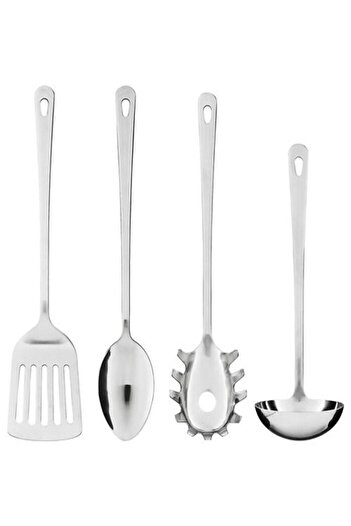 IKEA Kitchen Utensil Serving Set 4 Pieces Ladle Spoon Spatula Stainless Steel
