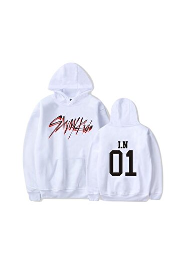 MAGORS Straykids 3 Thread Oversize Hooded Sweatshirt - Members Embroidered Printed