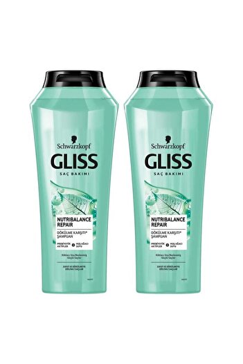 Gliss Nutribalance Repair Saç Dökülmesine Karşı Şampuan 500 ml X 2 Adet