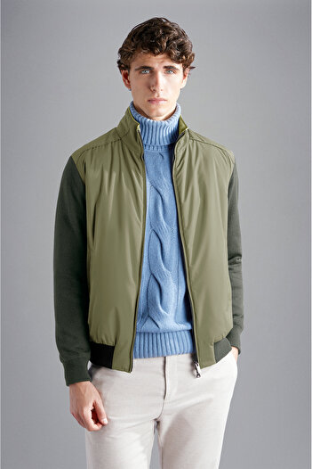 PAUL&SHARK MEN'S ZIPPED PULLOVER C.WWOOL