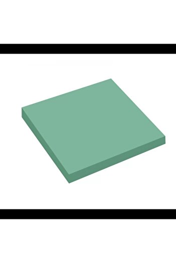KRAF Transparent Green Note Paper - 76x76, Adhesive, 50 Yp.7676tr