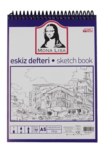 Südor Mona Lisa Sketchbook 120 Gr A5 50 Sheets Spiral