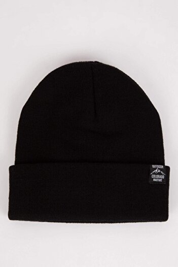 DeFacto Boy's Woven Label Knitwear Beanie V1853A624Wn