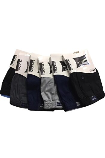 Tutku Erkek Lacivert Tekli Penye Boxer Yeni Sezon