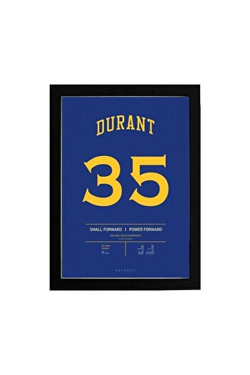 KAYNOCK Kevin Durant Golden State Warriors Nba Poster Tablo