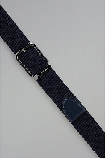 PAUL&SHARK Men's Woven Belt C.W. Elastic Fabric