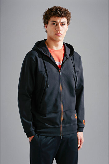 PAUL&SHARK MEN'S ZIPPED SWEATSHIRT C.WCOTTON