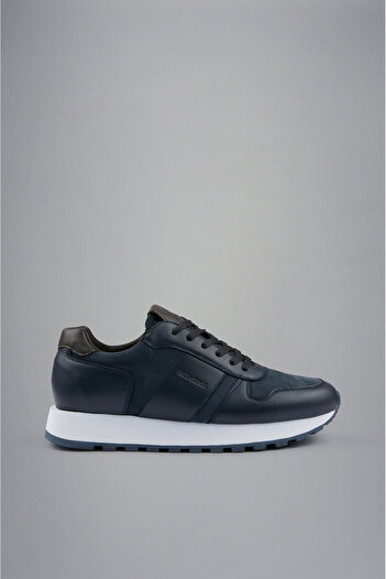 PAUL&SHARK MEN'S LEATHER SNEAKERS