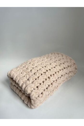 Alize Hand Knitted Baby Blanket