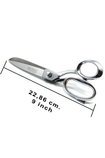 MERZE Size 9 Chrome Nut Tailor Scissors