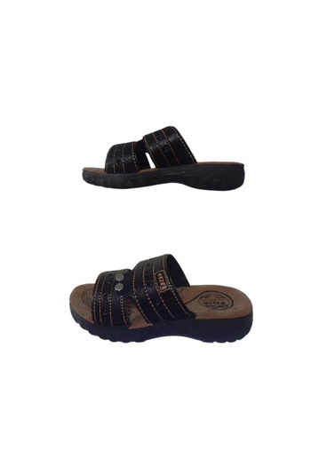 GEZER Boy's Brown Ultra Light Slippers - Daily Length, Gzeer45-77