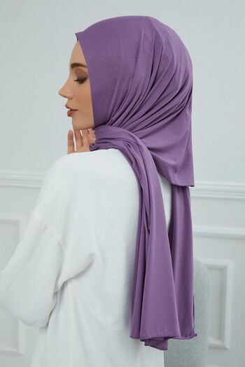 Aisha's Design Plain Combed Shawl,Purple 2,Cts-5,Purple