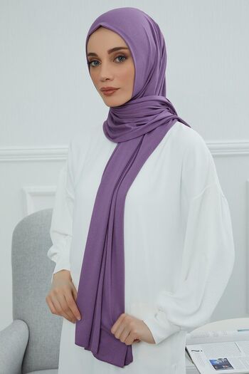 Aisha's Design Plain Combed Shawl,Purple 2,Cts-5,Purple