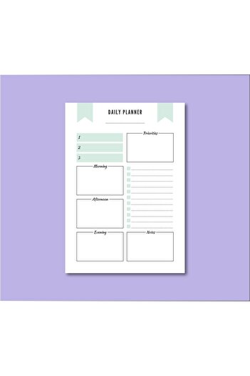 Pine Note Minimal English Daily and Weekly Planner/To Do List/Notebook/Notepad/Memopad A5