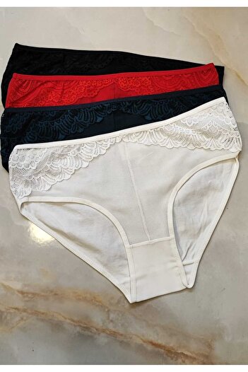 AVESŞENER lace panties plus size 4 pack