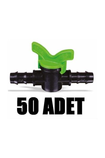 Emek Valve 50 pcs. - Drip Irrigation Part Apparatus Drip Pipe Hose Part Insert Fittings