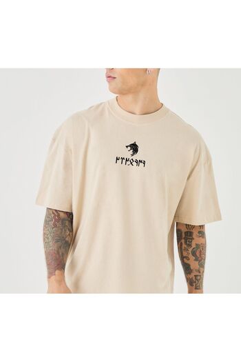 Uniquetex Gokturk Letters Patterned - Special Design Oversize T-Shirt